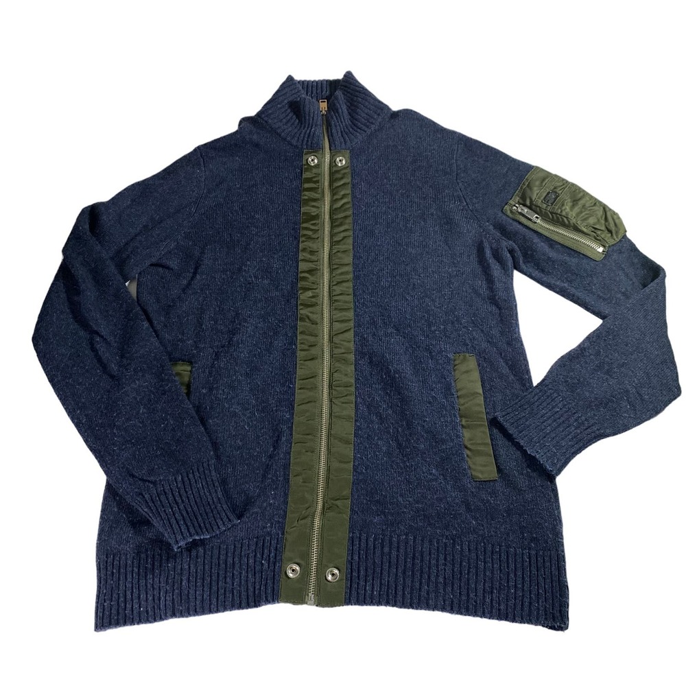 DIESEL Military Archive Drivers Full Zip Knit Wool Men's Medium